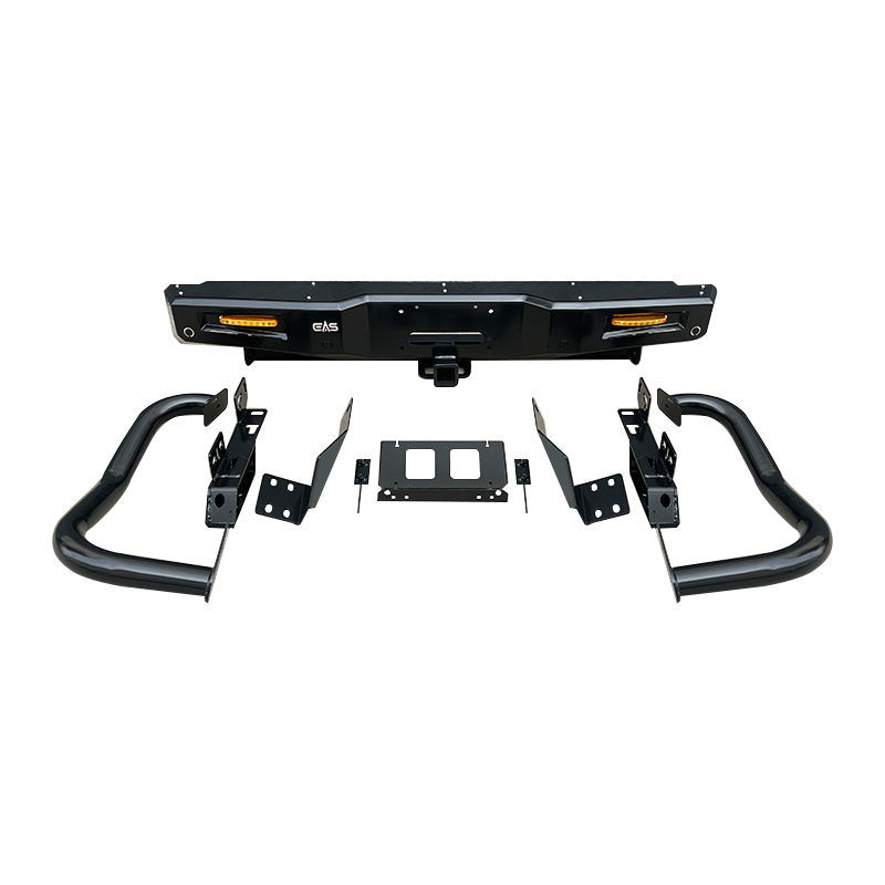 Rear Bumper: Safety barrier and functional integrated carrier at the rear of the car Rear Bumper: Safety barrier and functional integrated carrier at the rear of the car